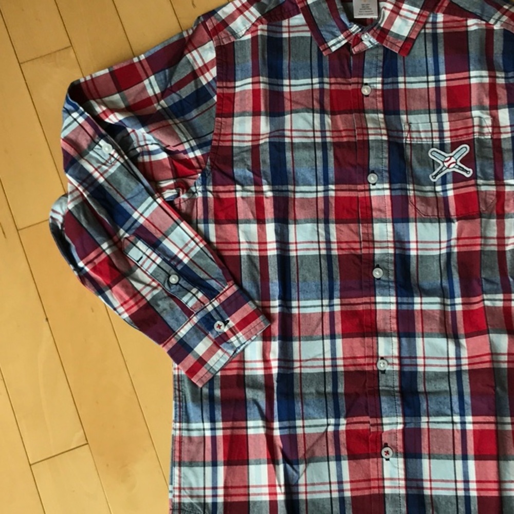 NWT Gymboree boys plaid long sleeve shirt - size: 8 - Picture 2 of 7